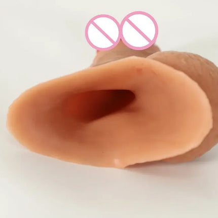 Multiple Styles FTM Packers Wholesale 2-in-1 Ultra Soft Silicone Hollow Penis Sleeve with Large Scrotum Prosthetic Stroker
