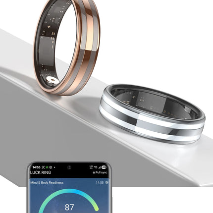 Fashion Smart Ring Health Monitor Sleep Tracker Step Calorie Counter Lightweight Waterproof Smart Jewelry Gift