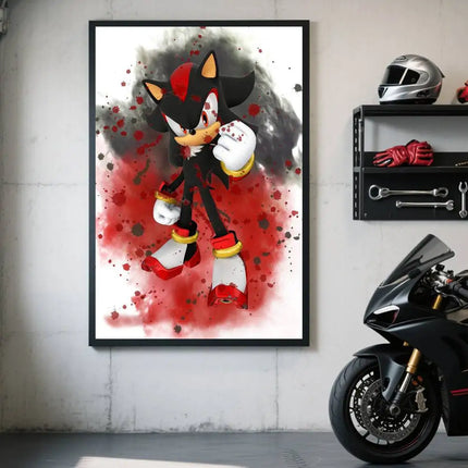 Classic Sonic Self-adhesive Poster Sticker Waterproof / Sonic Self-adhesive Poster Sticker