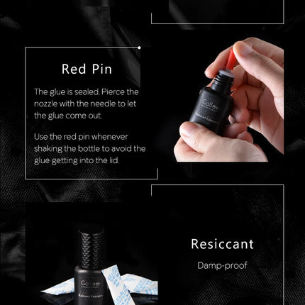 Gollee 0.5 SEC Extra Strong Brand Organic Best My Own Logo Eye Lash Private Label Wholesale Waterproof Lash Extension Glue