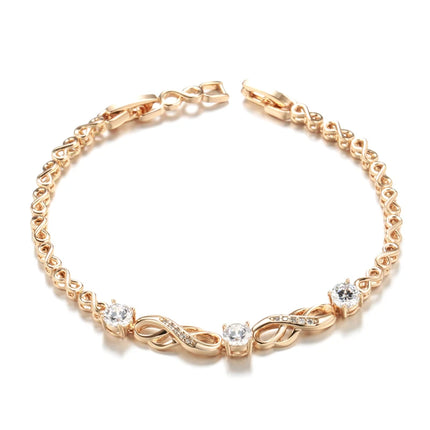 Kinel Fashion Ethnic Bride Bracelet For Women Luxury 585 Rose Gold Natural Zircon Bracelets Vintage Wedding Fine Daily Jewelry