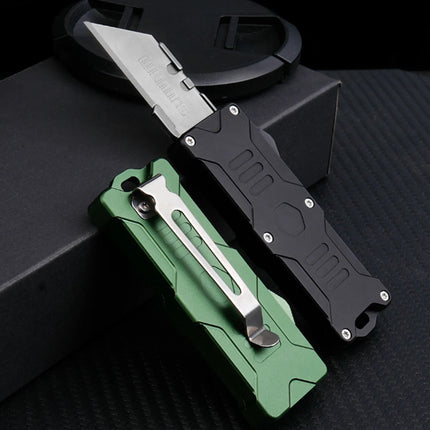 New SK5 High-intensity Aviation Aluminum Cutting Knife Outdoor Camping Portable EDC Tool with 10pcs Replaceable Blades