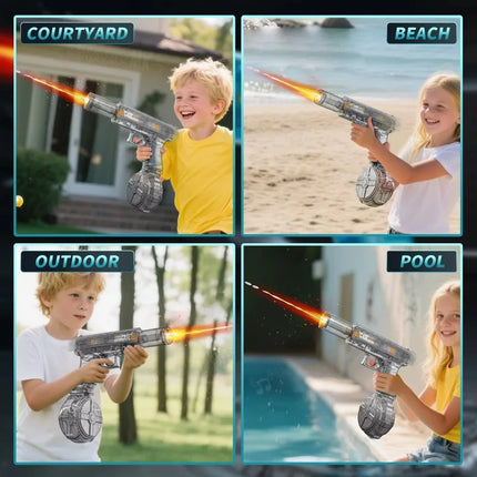 Electric LED Water Pistol 330ml / Pistolet Eau LED Électrique 330ml
