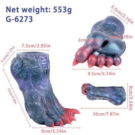 SMMQ Monster Claw Silicone Stroker Single Channel Masturbator Realistic Vaginal Pocket Male Fetish Adult Toy
