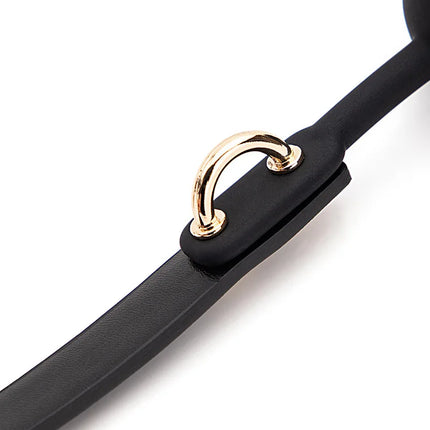 Black Silicone Mouth Gag Ball Adjustable Belt Mouth Sex Toys For Adult SM Games Sexy Shop Erotic Accessories Flirting toys ﻿