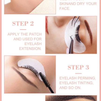 50Pairs/Lots Eyelash Extension Patch Under Eye Pads Hydrogel Patches For Extension Lint Free Stickers Eyelash patches Makeup