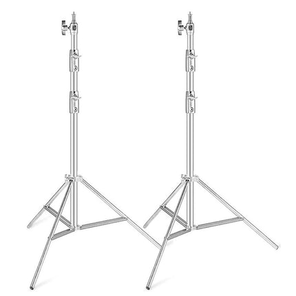 290cm Stainless Steel Tripod Metal Light Stand l Air Pressure Bearing 15kg For Ring Light Live Youtube and Photography Softbox
