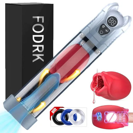Penis Pump Electric Male Masturbators 5 Suction 6 Training Mode Automatic Masturbator LCD Pumps Enlargers Ault Sex Toys for Men