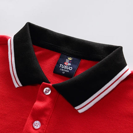 Men's polo shirt America Chicago Royal Leisure sports party cotton embroidered luxury contrast color original design