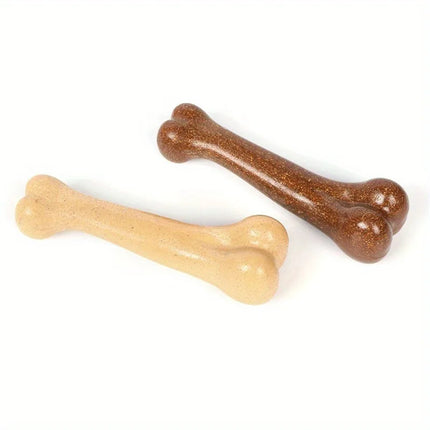 Durable Beef-Flavored Chew Toy for Dogs, Bone-Shaped Interactive Play Toy for Dogs, Teeth Cleaning Training Toy Pet Supplies