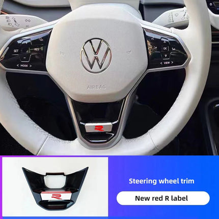 Car Decoration Accessories Steering Wheel Logo Cover Trim Sticker For VW GTI R Line Polo Golf Passat Scirocco Tiguan Jetta T-ROC