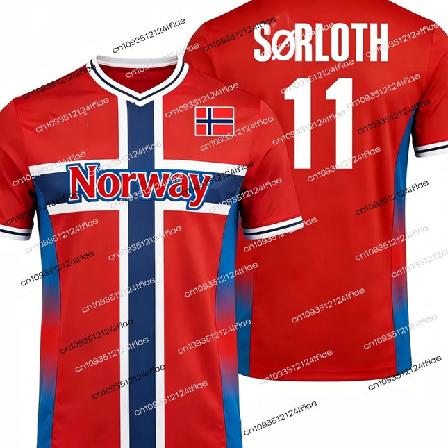2026 Norway Style Men's Football Sports T-Shirt HAALAND Special Edition Football Jersey Outdoor Quick-Drying T-Shirt Casual Wear