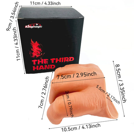 The Third Hand Rubber Fake Hand Stage Magic Tricks Close up Magic Magia Magie Magicians Prop Accessory for Comedy Classic