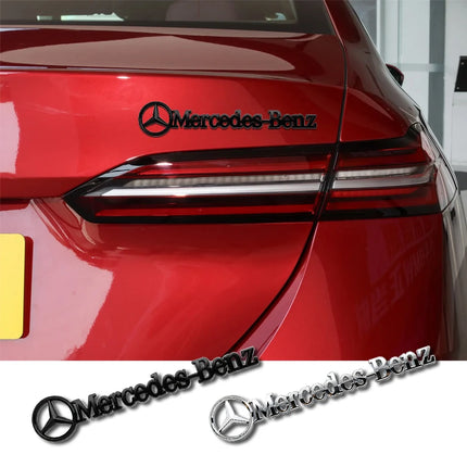 ABS Car Logo Emblem Rear Trunk Badge Stickers Decals Accessories For Mercedes Benz C260 W204 W205 W211 W212 W190 W213 W168 W177