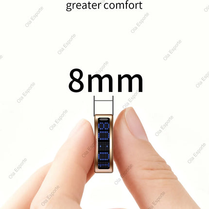 SR16 Smart Ring Men Women LED Dynamic Display Screen Heart Rate Blood Oxygen Monitoring 5ATM Waterproof Multi Sports Modes Gifts