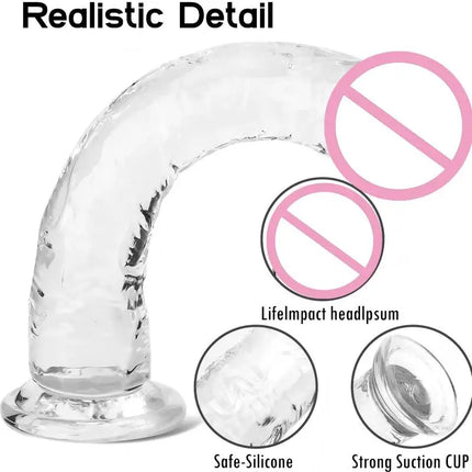【AD】7 Sizes Dildo With Suction Cup Huge Jelly Dildos Sex Toys For Woman Men Fake Dick Big Penis Anal Butt Plug Sex Shop 18+