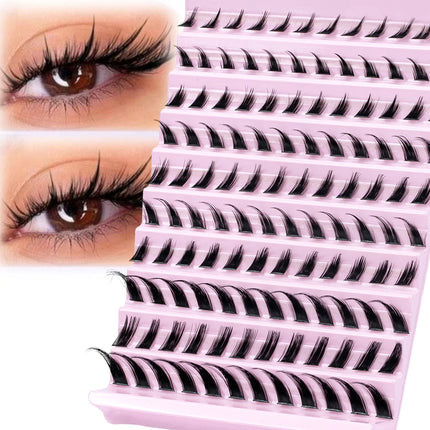 Lash Clusters 8-16mm 3D Cluster Lashes Natural Look Soft Mix Length DIY Eyelash Extension Volume Individual Lashes
