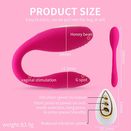 Wireless Remote Clitoris Panties Vibrators Powerful Vibrating Clit Stimulator U Shape Wearable Massager Adult Sex Toys for Women