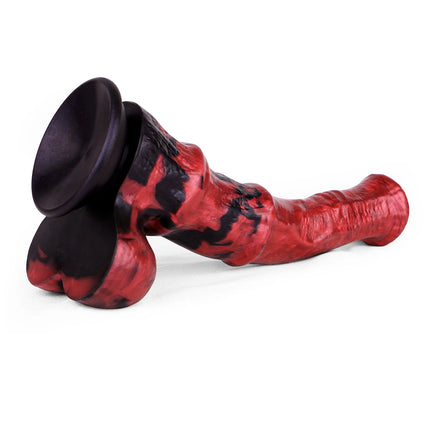 FAAK Fantasy Large Horse Dildo Sucker Silicone Multi Color Penis With Testis Sucker Female Masturbator Anal Plug For Women Men