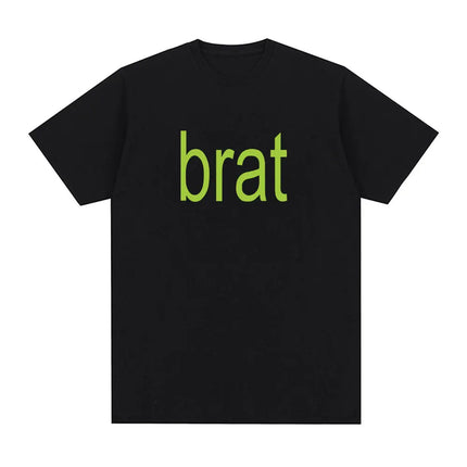 Charli Xcx with Special Guest Shygirl T-Shirts Brat Album Vintage T shirt Men/Women Clothing Aesthetic Cotton T-shirt Streetwear