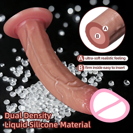 Realistic Silicone Dildo with Suction Cup G-Spot Anal Dildos Strap on Dick Butt Plug Masturbat Adult Sex Toys for Man Women 18+