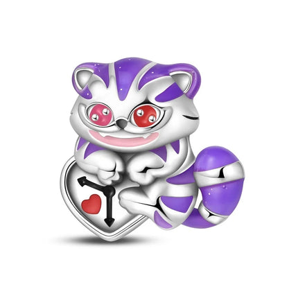 Purple Series 925 Sterling Silver Lily of the Valley Rose Mermaid Witch Hat Charm Fit DIY Bracelet Necklace Charming Gifts