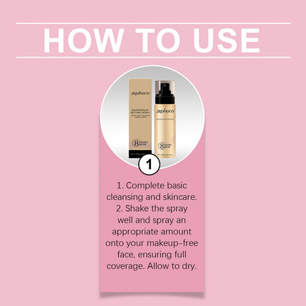 Waterproof Setting Spray Mattifying Oil Control Base Makeup Long-Lasting Sweatproof Hydrating Fixing Setting Spray Cosmetics