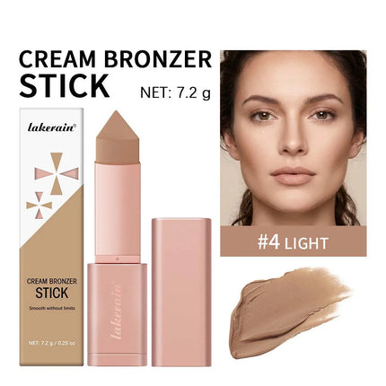Triangle Bronze Contour Stick Face Sculpting Concealer Cream Cover Dark Circle Hydrating Long Lasting Anti-oxidant Facial Makeup