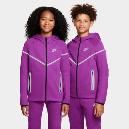 Nike | Boys' Big Kids' Nike Sportswear Tech Fleece Reflective Full-Zip Hoodie