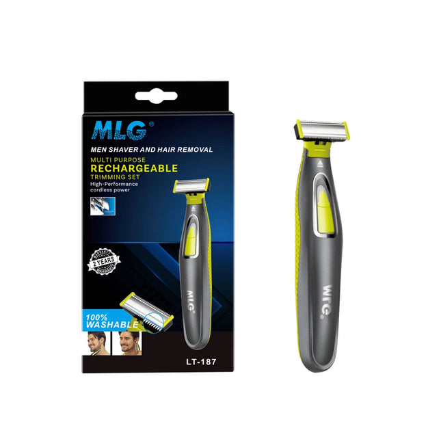 MLG Electric Shaver For Men and Women Portable Full Body Trimmer USB T-Shaped Blade Razor For Beard, Armpit, Washable
