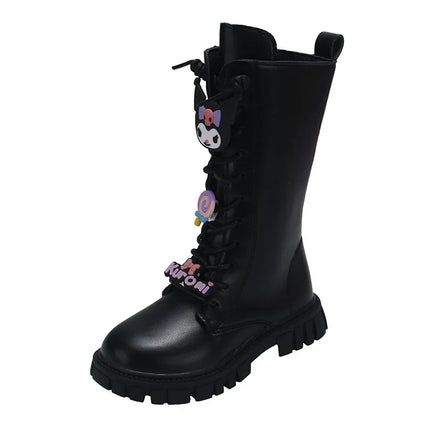 Sanrio Kuromi My Melody Girl boots Children's shoes autumn and winter cartoon Y2K kawalii fashion be all-match gift soft