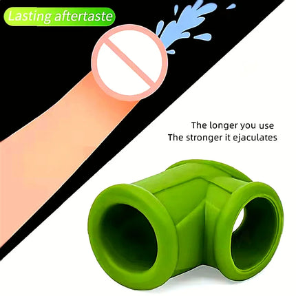 Silicone Cock Ring Ball Stretcher Scrotum Testis Restraint Ejaculation Delay Lasting Time Penis Ring Sex Toy For Men Adult Games