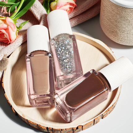 V14 Chocolate Mousse 3-Bottle Set - Quick Dry Long-lasting Peelable Water-based Nail Polish Triple Color Nail Polish