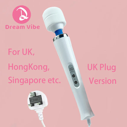 Mega Wand AC Powered Super Strong Vibrator Cabled Wired Powerful Handheld Wand Massager Sex Toy Sports Recovery Muscle Aches