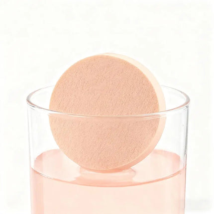 Large Round Makeup Sponge, Non-Latex Cosmetic Blender for Dry & Wet Use, Professional Foundation & Powder Puff, Makeup Tool