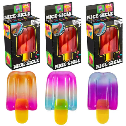 Gradient Ice Cream Squeeze Toy Soft Slow Rebound Squishy Fidget Toy Stress Relief Gadget for Adults Home Office Relaxation