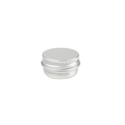 50Pcs 5g Empty Mini Pink Aluminum Jars Cosmetic Small Black Metal Tins Lip Balm Jar Refillable Make Up Sample Jar with Screw Lid