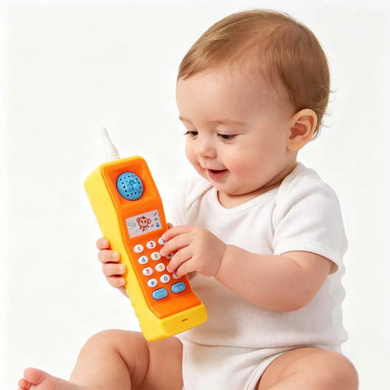 Musical Baby Phone Toys Simulation With Sound Light Mobile Phone Toy Cartoon Cute Enlightenment Kids Learning Cellphone