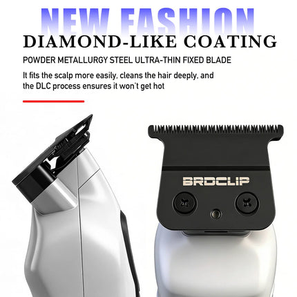 BRDCLIP Professional Hair Clippers Rechargeable Hair Trimmer Charging Base Haircut Machine DLC Blade Clippers For man BRD-FA1C