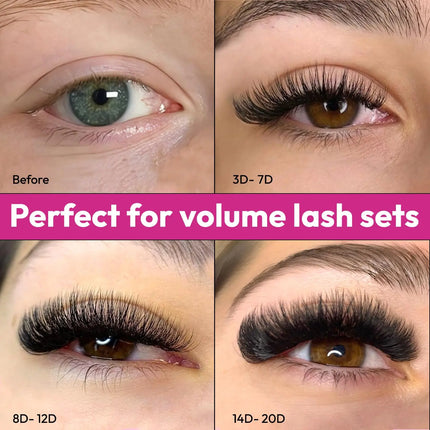 ARTSTAR 500 Fans Loose Fan Eyelash Extensions 4D to 20D Pointy Base Premade Volume Fans Long Stem Professional  Lashes