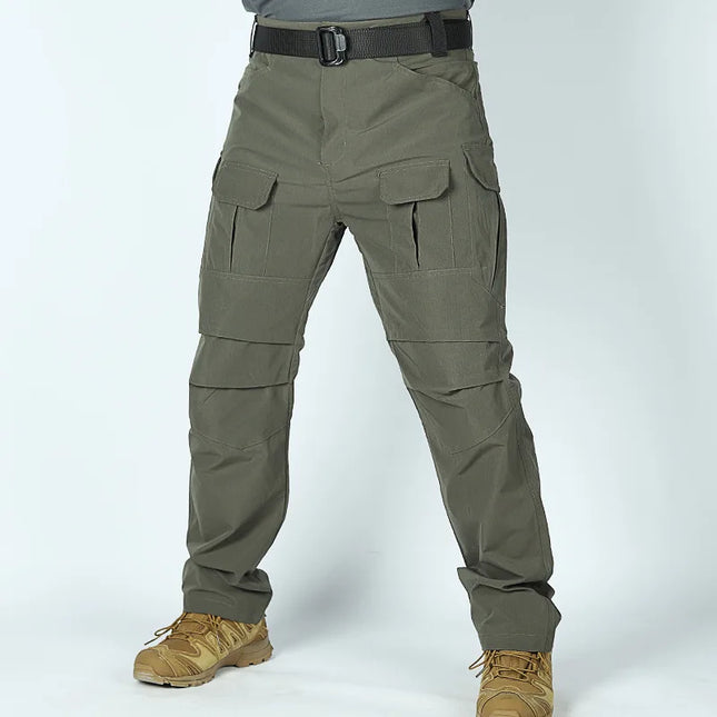 summer Multi-pocket Work Tactical Pants Men Outdoor Waterproof Sports Hiking Climbing Pants Combat Military Cargo Trousers