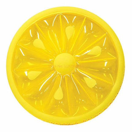 Large round Inflatable Lemon Slice Pool Float - Summer Swimming Pool Water Lounge Raft for Adult Outdoor Summer Fun Accessory