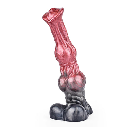 FAAK Fantasy Large Horse Dildo Sucker Silicone Multi Color Penis With Testis Sucker Female Masturbator Anal Plug For Women Men