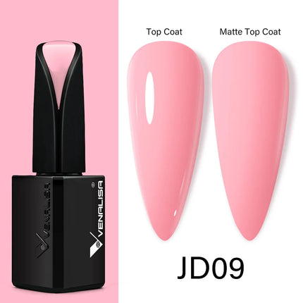 Venalisa15ML Silky Matte TPO FREE Topcoat No Cleaning Nail Lacquer Full Coverage Long Lasting Gorgeous Color Nail Varnish