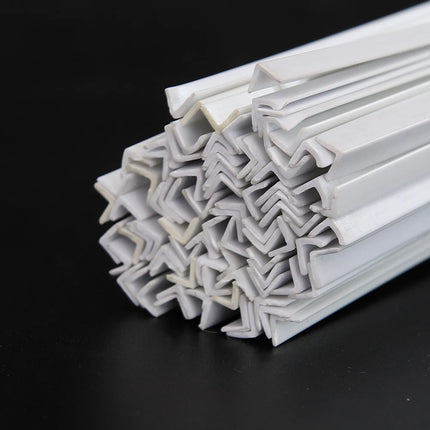 Length 25CM ABS White L/I-Shape Tube Rod DIY Micro Landscape Building House Architectural Scene Layout Materials Tool 20PCS/lot