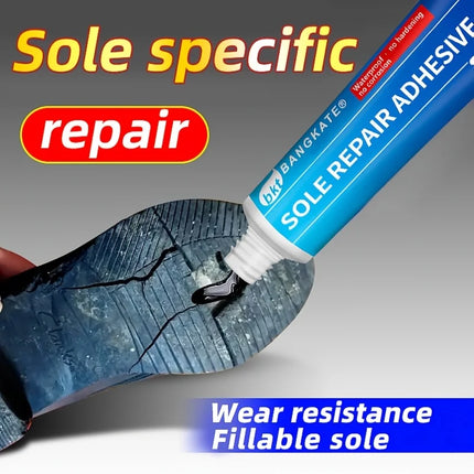 Waterproof Shoe Sole Repair Glue Super Strong - Durable Sealant for Crack Filling, Black Repair Paste for Rubber Materials