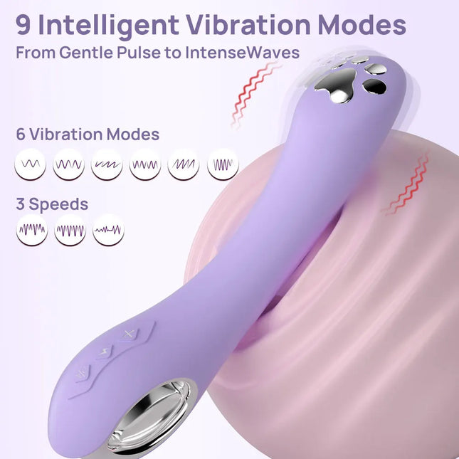 Electric Shock Vibrator Powerful Nipple Clitoral Stimulator 9 Vibration 5 Electric Shock Female Masturbator Sex Toys for Woman