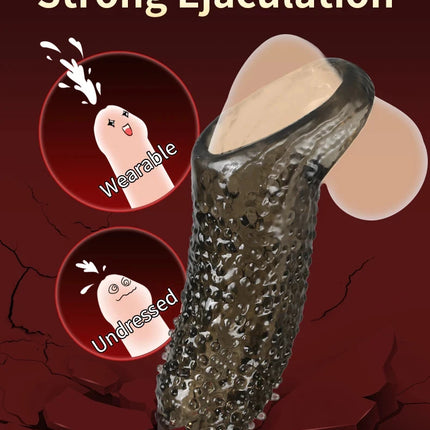 Delay Ejaculation Penis Sleeve Extender Sex Delay Penis Extension Anal Plug Sex Toys For Men No Vibrator For Women Sex Products