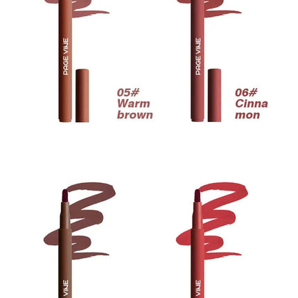 Velvet Brown Lip Liner Pencil Nude Matte Waterproof Non-stick Cup Cherry Red Lip Liner Lip Contour Pen Lipstick Makeup For Woman