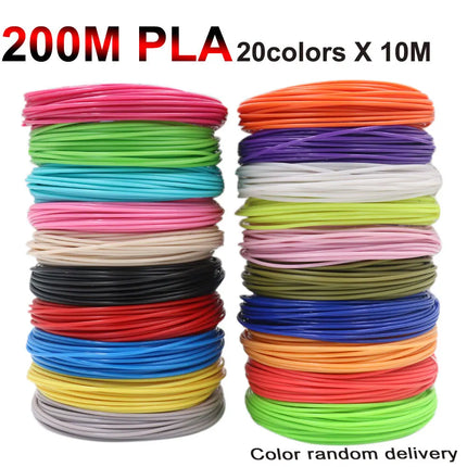 PLA Filament for 3D Pen Printing 10/20/30 Colors Diameter 1.75mm 200M Odorless Safe Plastic Refill for 3D children Printing Pen